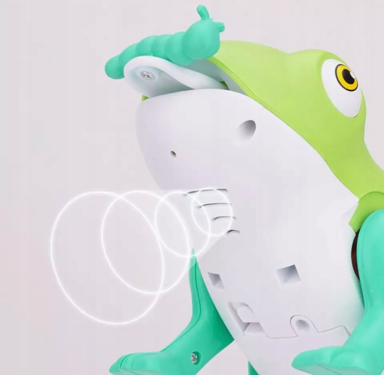 Żaba żabka interaktywna zabawka świecąca skacząca interaktywna chodząca Wiek dziecka 12 m +