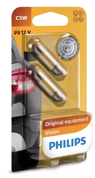 

Philips Żarówki C5W Vision +30% więcej światła