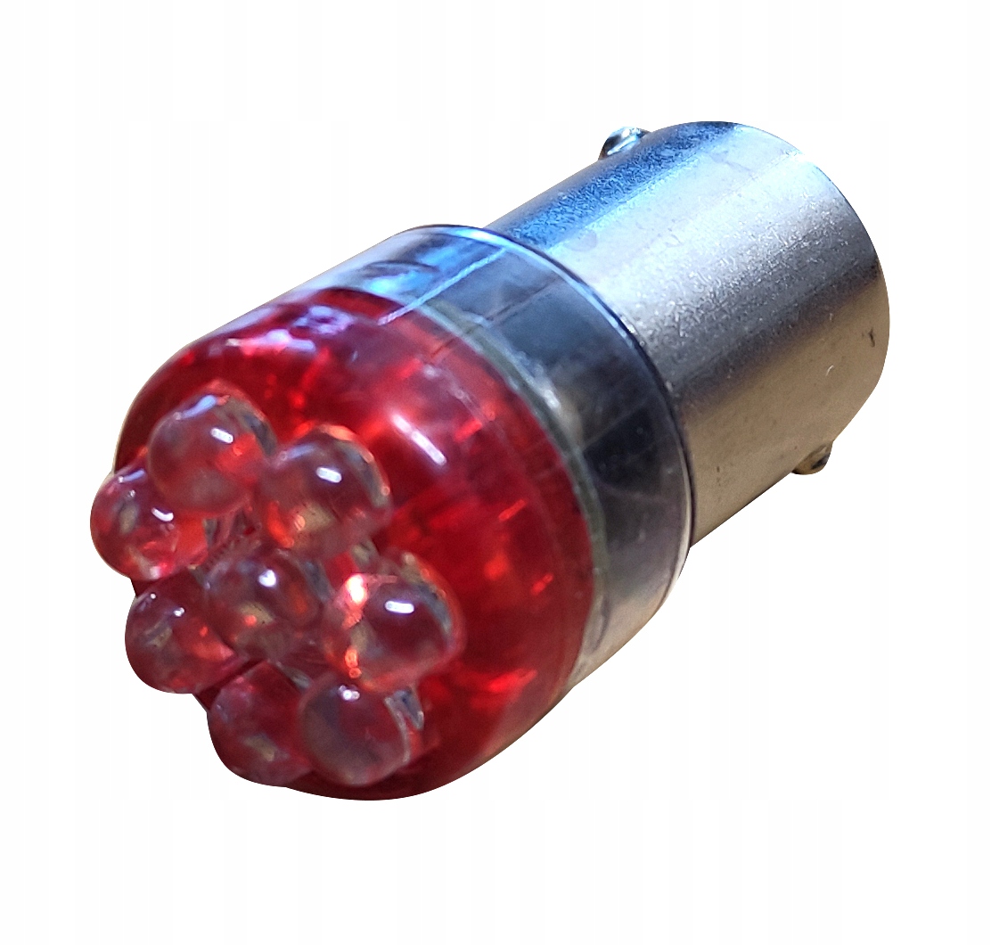 Żarówka LED Ba15S R5W CZERWONA