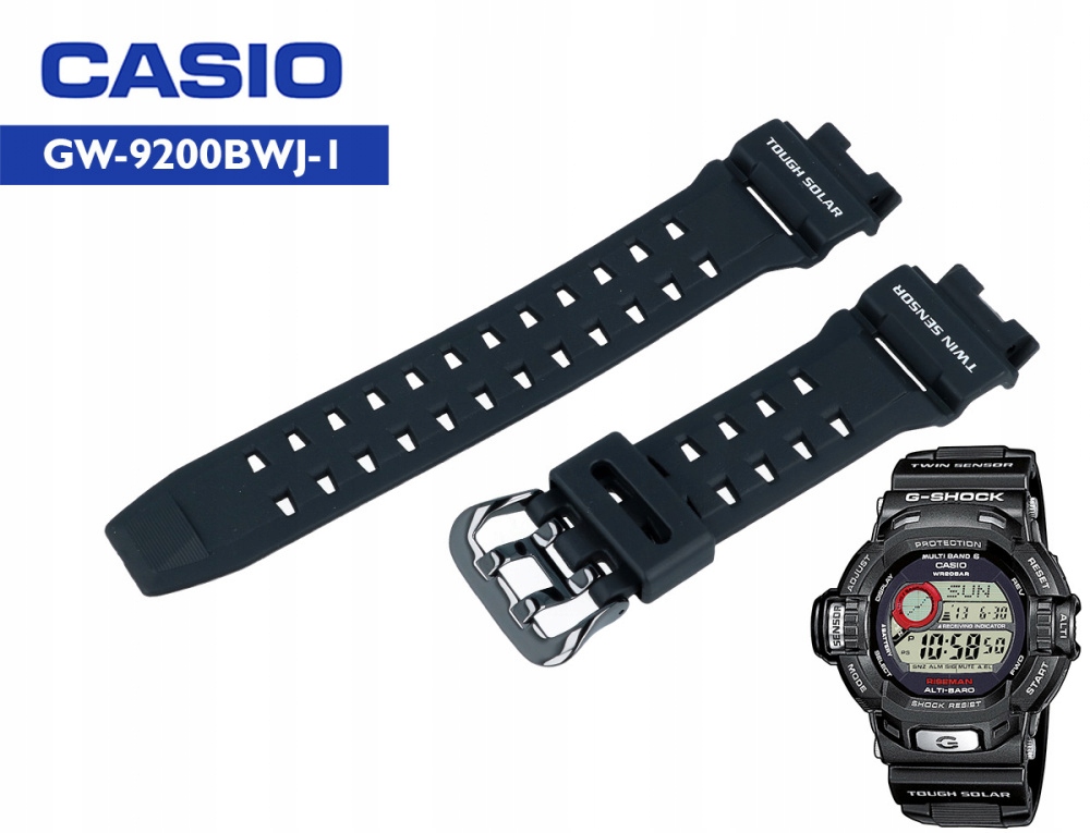 Pásek na hodinky Casio GW-9110 16 mm černý originální