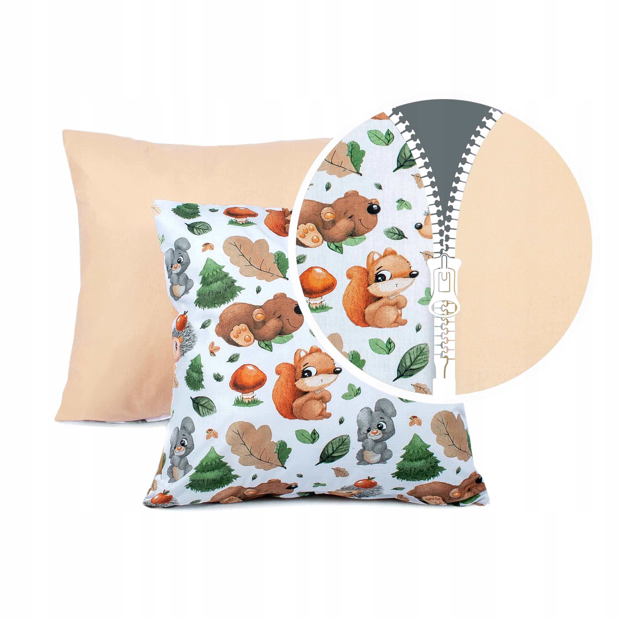 

Poszewka na jaśka 40x40 bawełniana z zamkiem