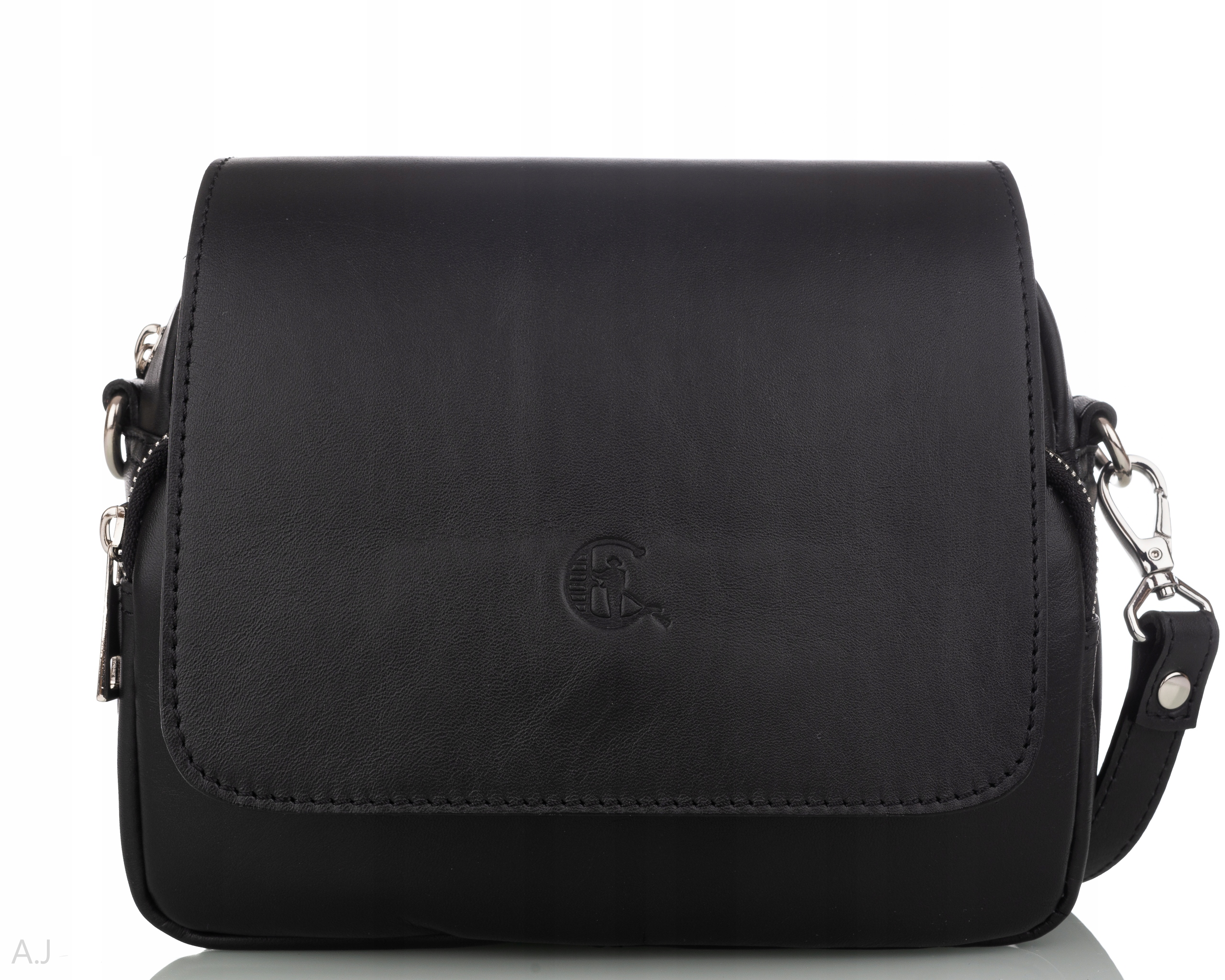 Dámská kožená kabelka přes rameno crossbody z polské přírodní kůže