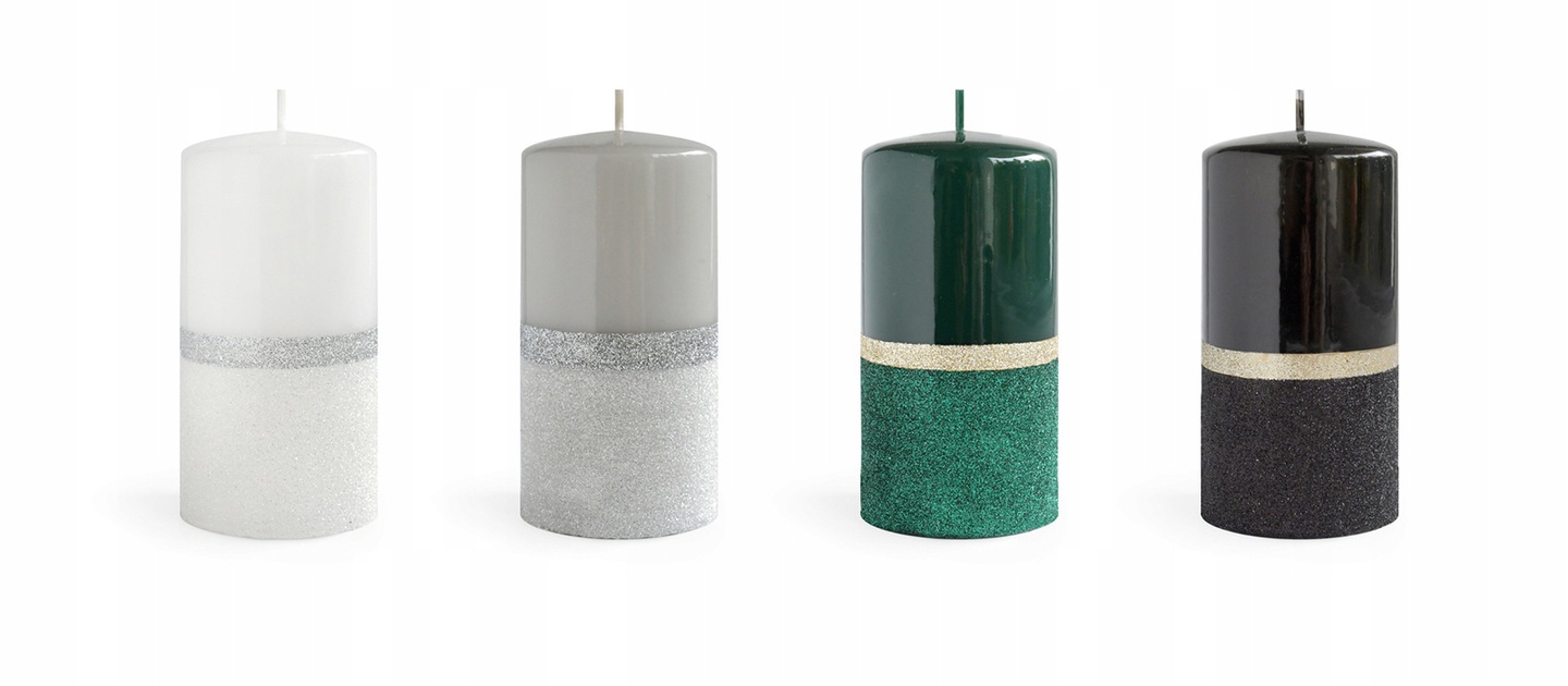 ŚWIECA ozdobna VOLARE ARTMAN 10 cm ŚWIECZKA Kod producenta 459586