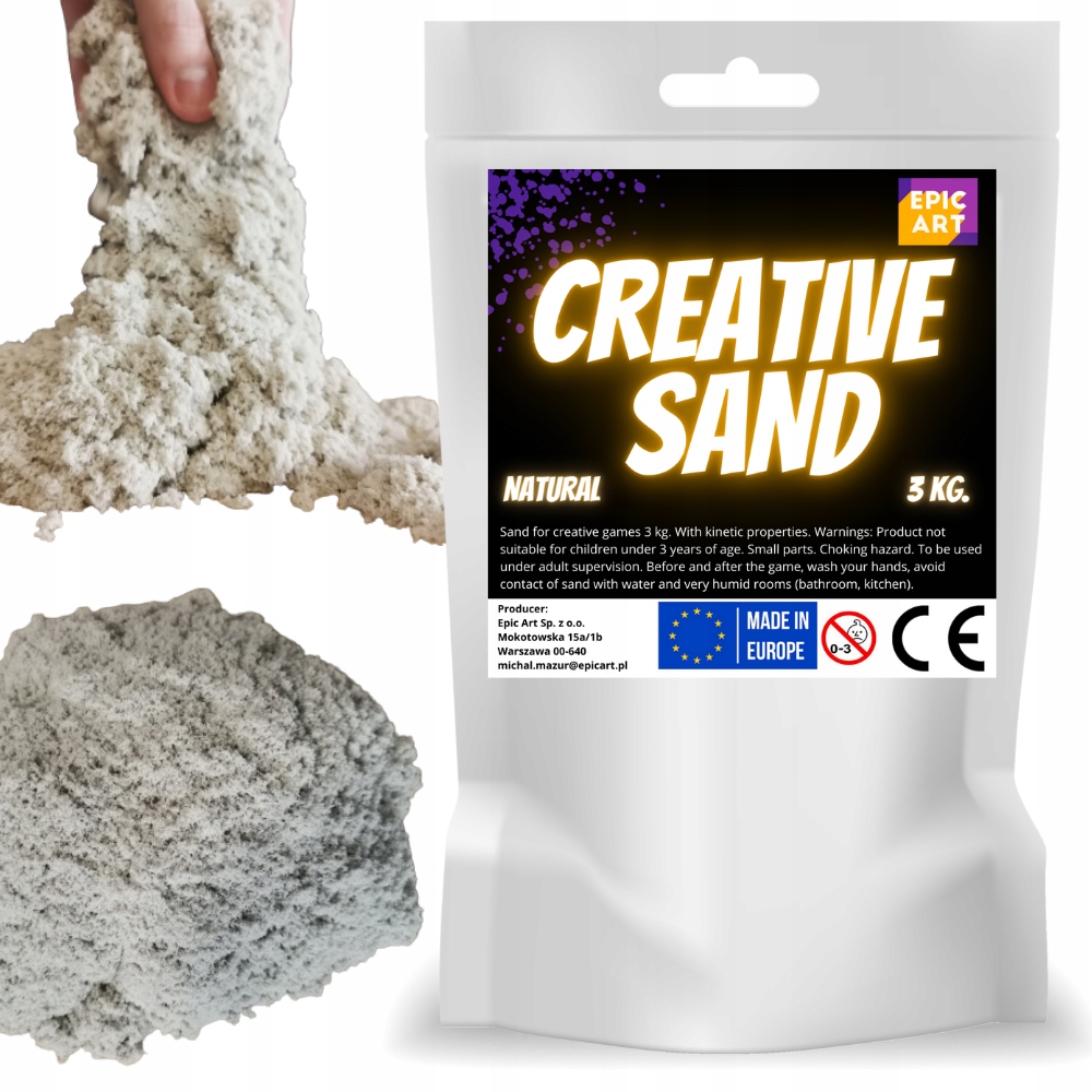 Piasek Kinetyczny - Creative Sand Natural 3 kg.