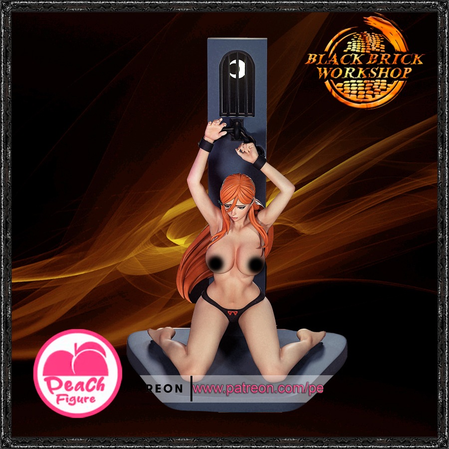 Orihime Bleach Nenabarvená figurka broskev Měřítko 1/9 (200mm) (nsfw) 3D tisk