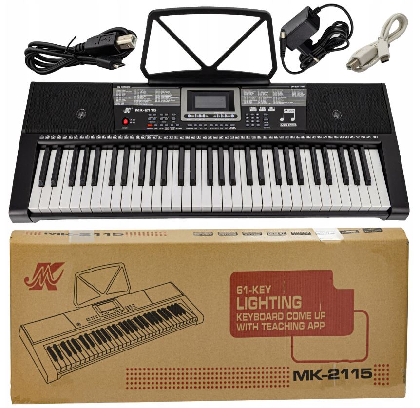

Keyboard Organy Pianino MK-2115 MIDI Nauka Gry