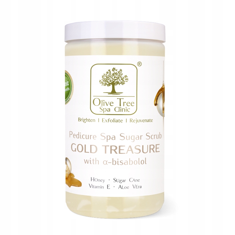 Peeling cukrowy Olive Tree Spa Clinic Sugar Scrub Gold Treasure 950g