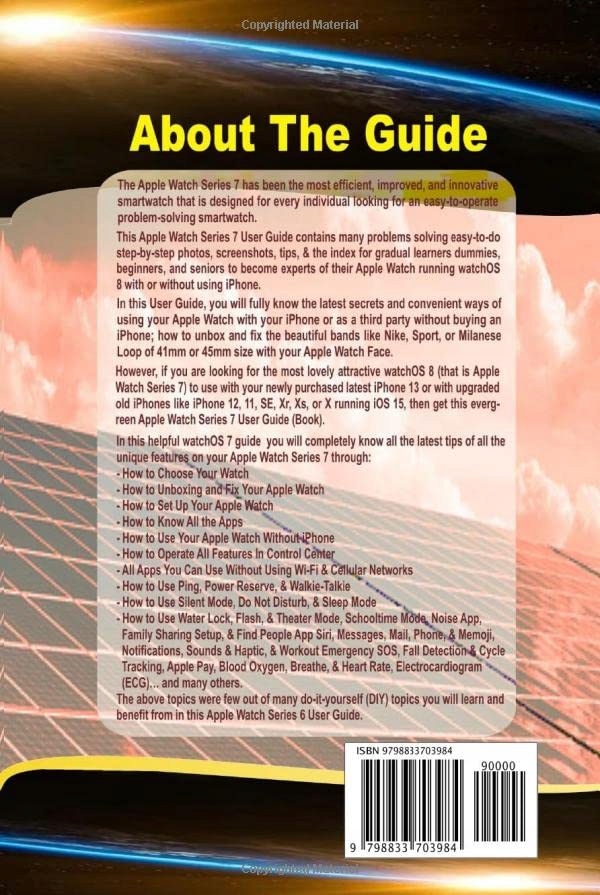 Globright, Ephong Apple Watch Series 7 User Guide: For Gradual Learner, Beg Język publikacji angielski