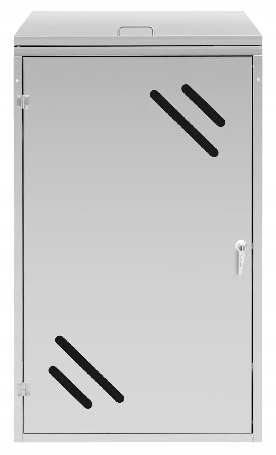 Osłona na kosz na śmieci 240L 118cm stal nierd Uniprodo UNI_WBC_13 10250943