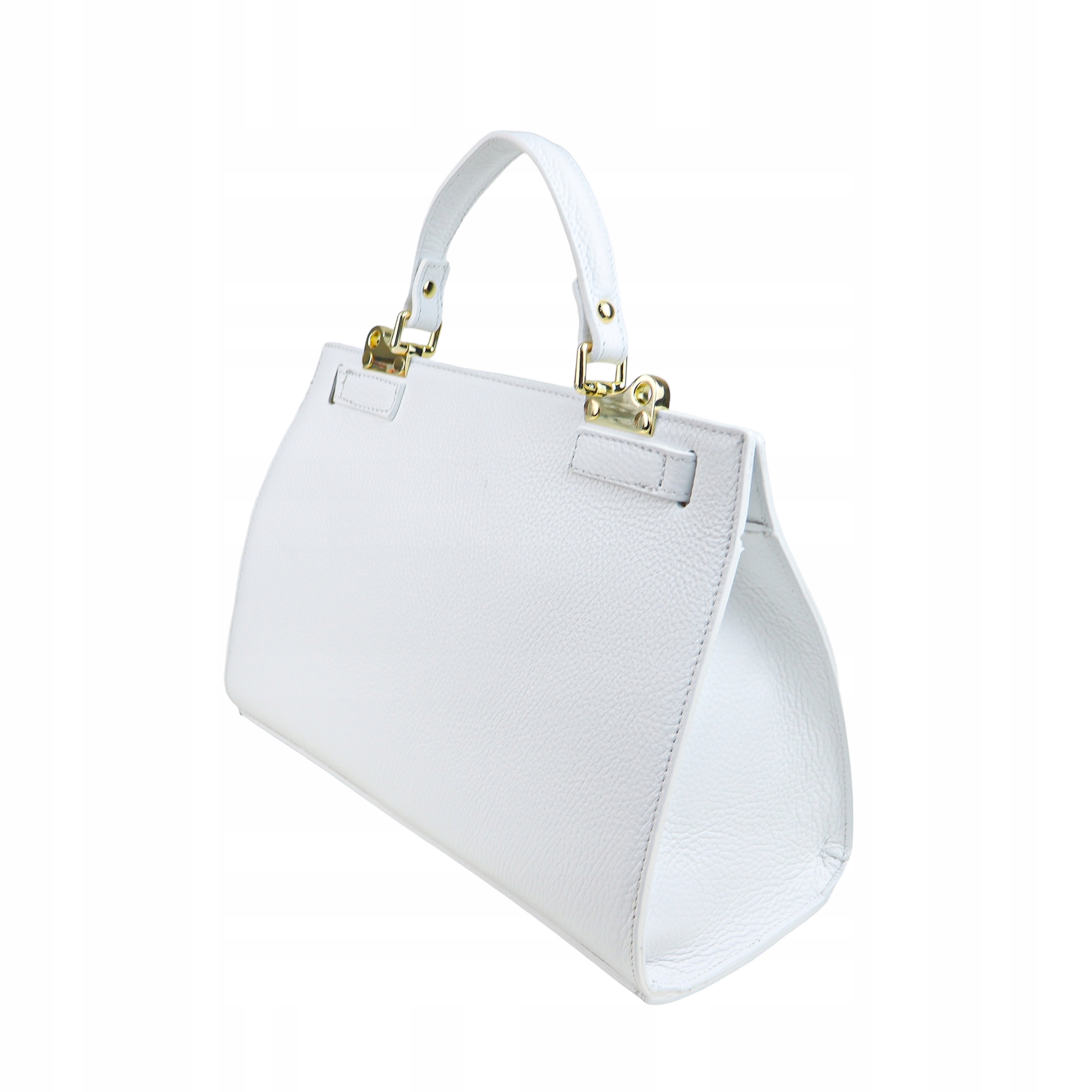 Torebka Damska skóra naturalna Cassandra Biały Kolor biały