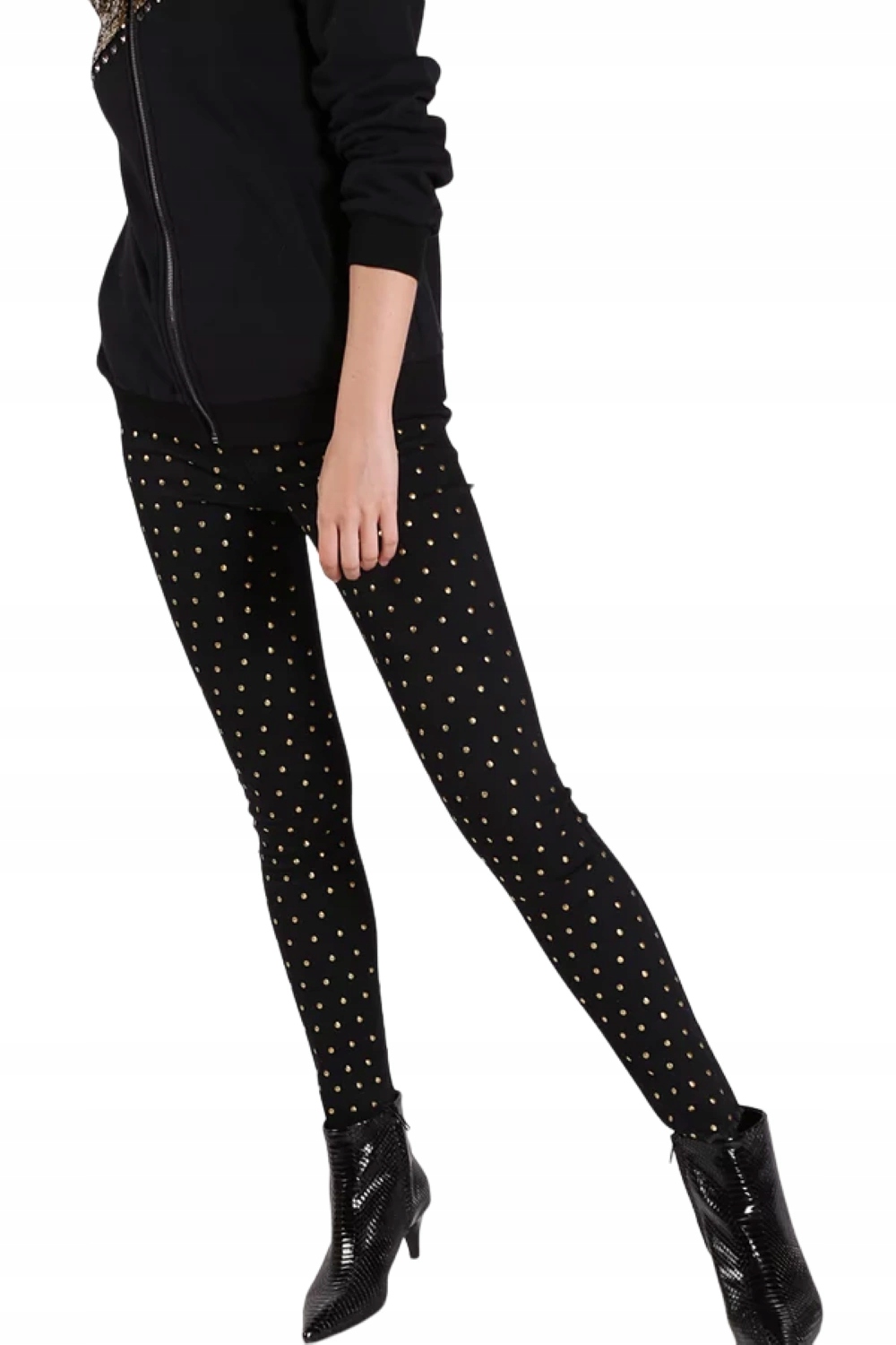 Dámské džínové kalhoty Silvian Heach s kamínky, černé, W29