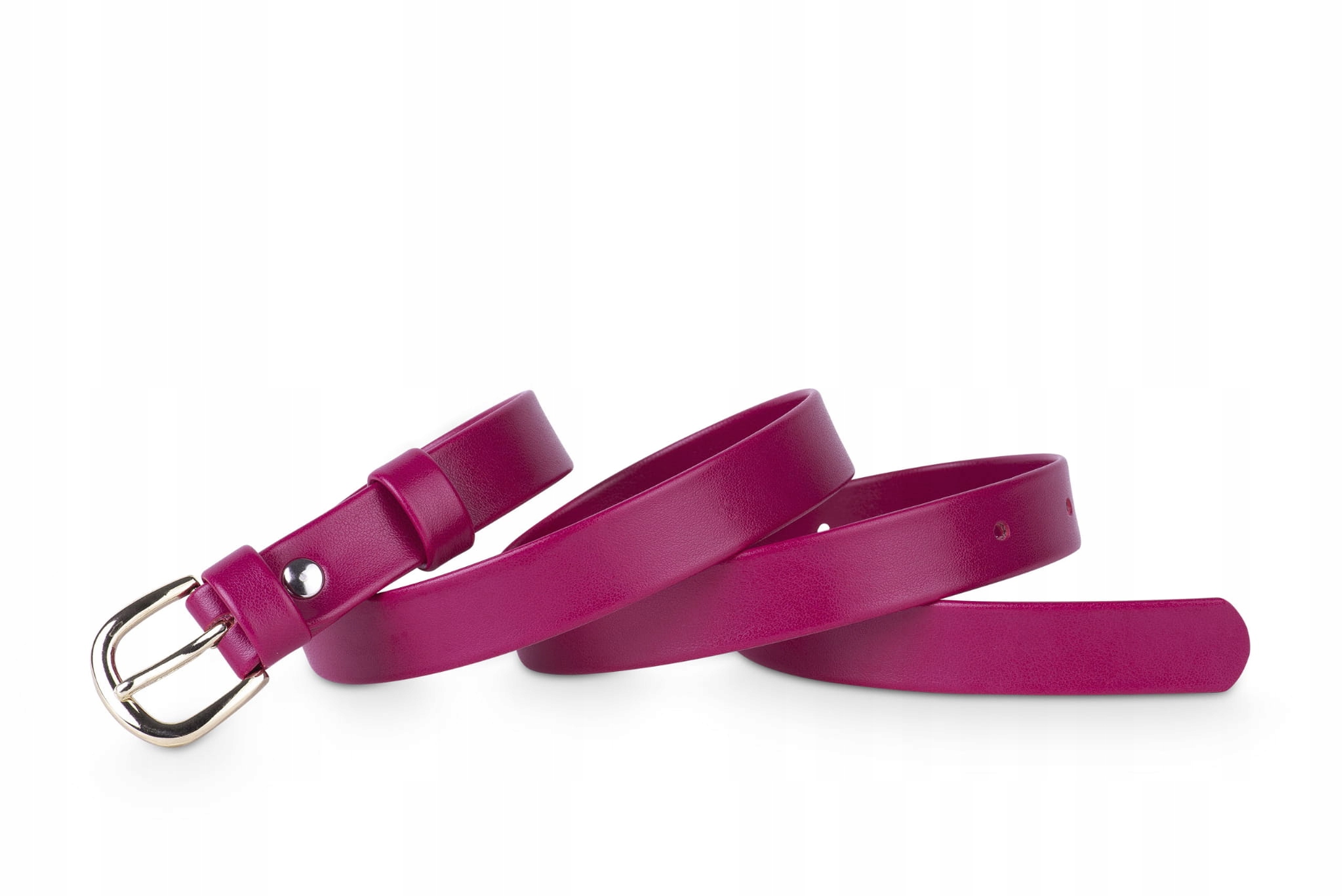 

Pasek damski klasyczny fuksja mat 2 cm