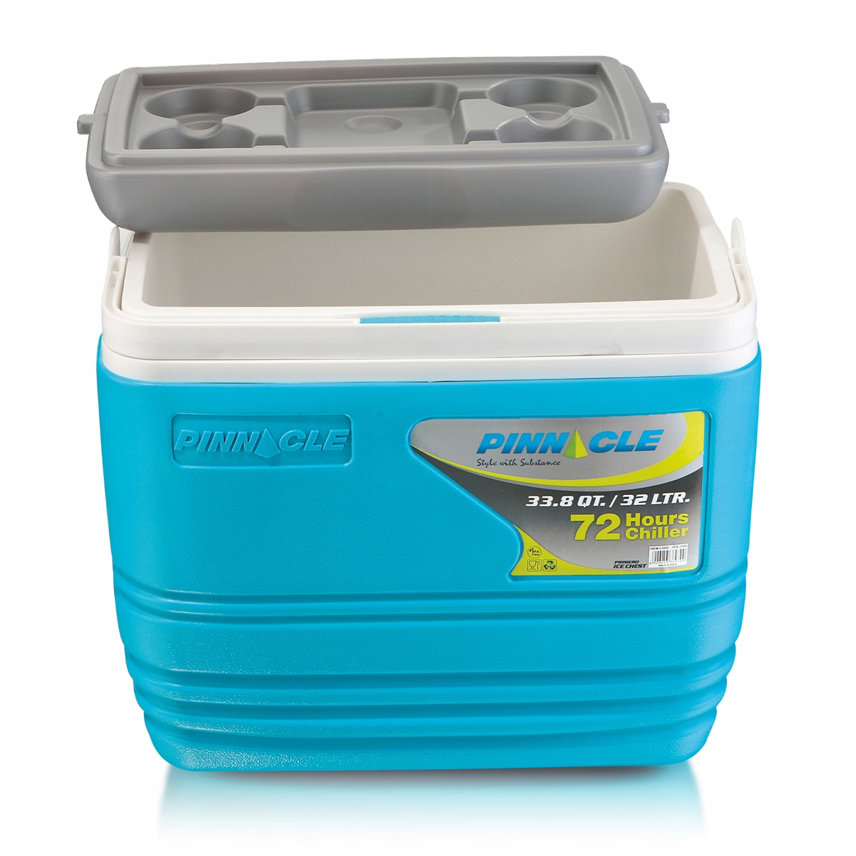Lodówka turystyczna Pinnacle Tpx 7000 32L turkusowa, na imprezy plenerowe