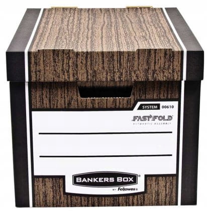 

Pudło archiwizacyjne Fellowes Woodgrain brązowe