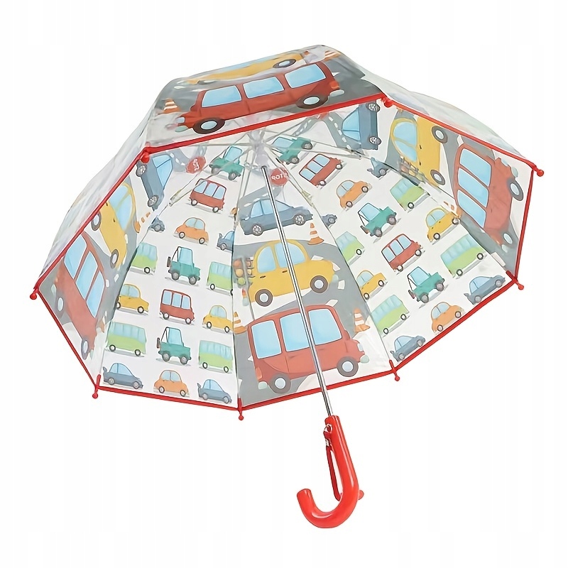 1 szt. Nowy samochód z kreskówek Push Pull No Switch Parasol Wzór pojazdy