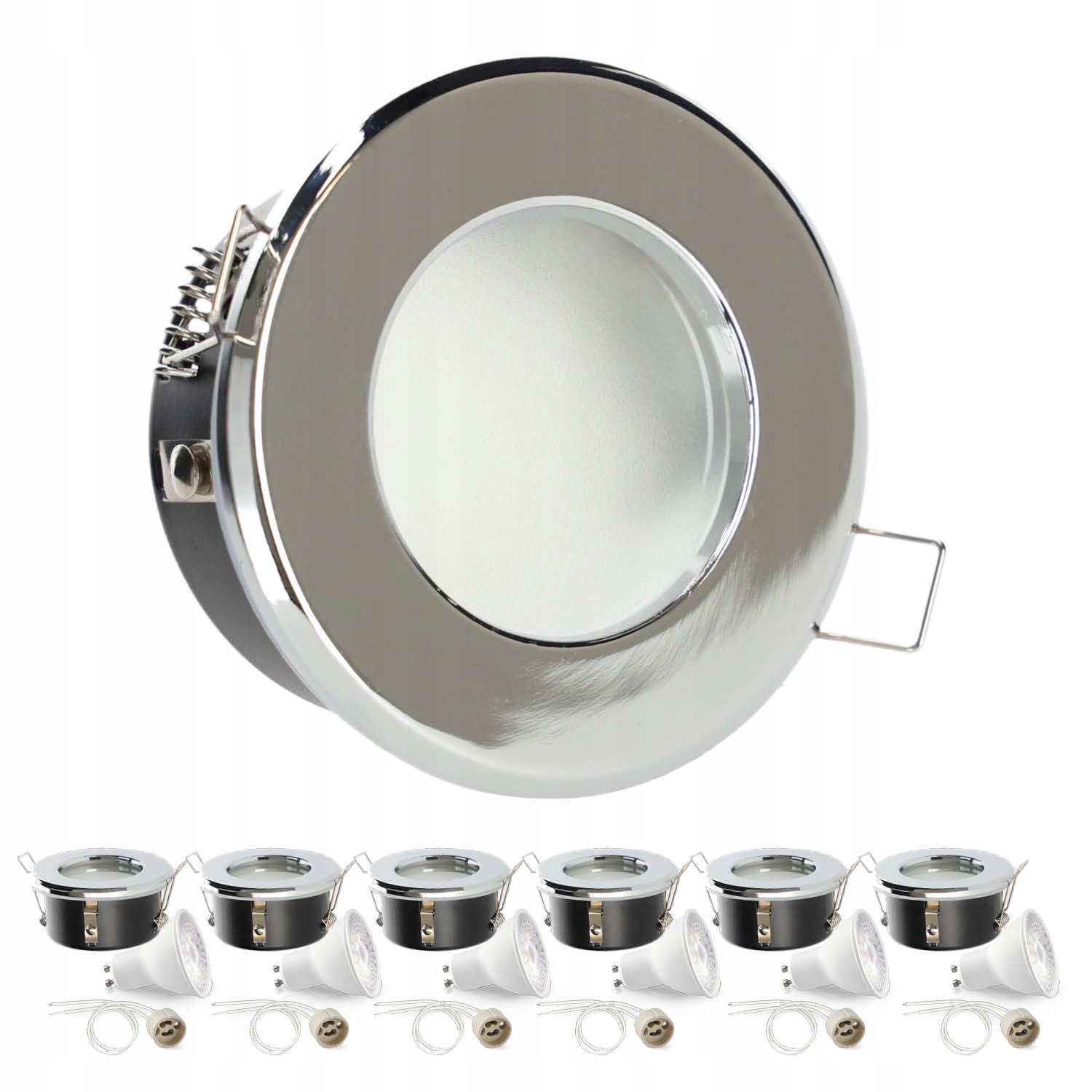 Sada 6 x halogenové svítidloLUMO11 chrom Led GU10 5W Nb Premium