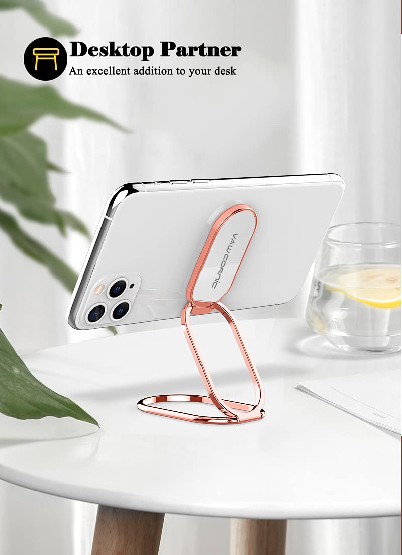 VAWCORNIC Uniwersalny Uchwyt Na Telefon 540° Obrotowy Różowy — miniatura 7