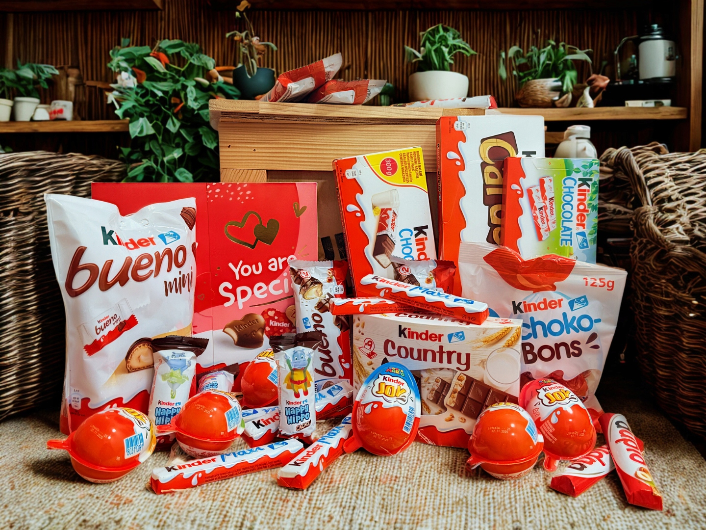 Levně Dárková bedna plná čokolády Kinder Narozeniny Páčidlo Dárek