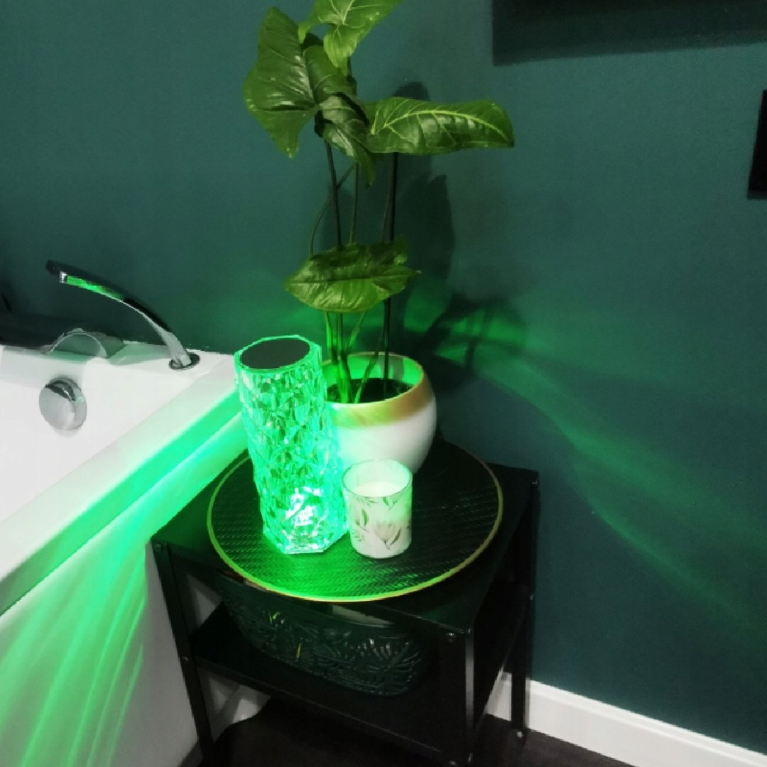 LAMPA LAMPKA KRYSZTAŁOWA DOTYKOWA LED DIAMOND Długość/wysokość 21 cm