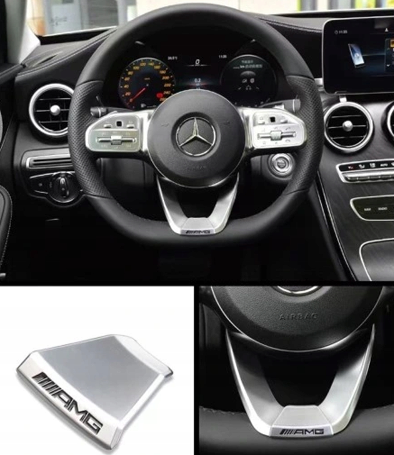 Emblemat Amg Na Kierownice Mercedes W177 C118 W205 W213 2019