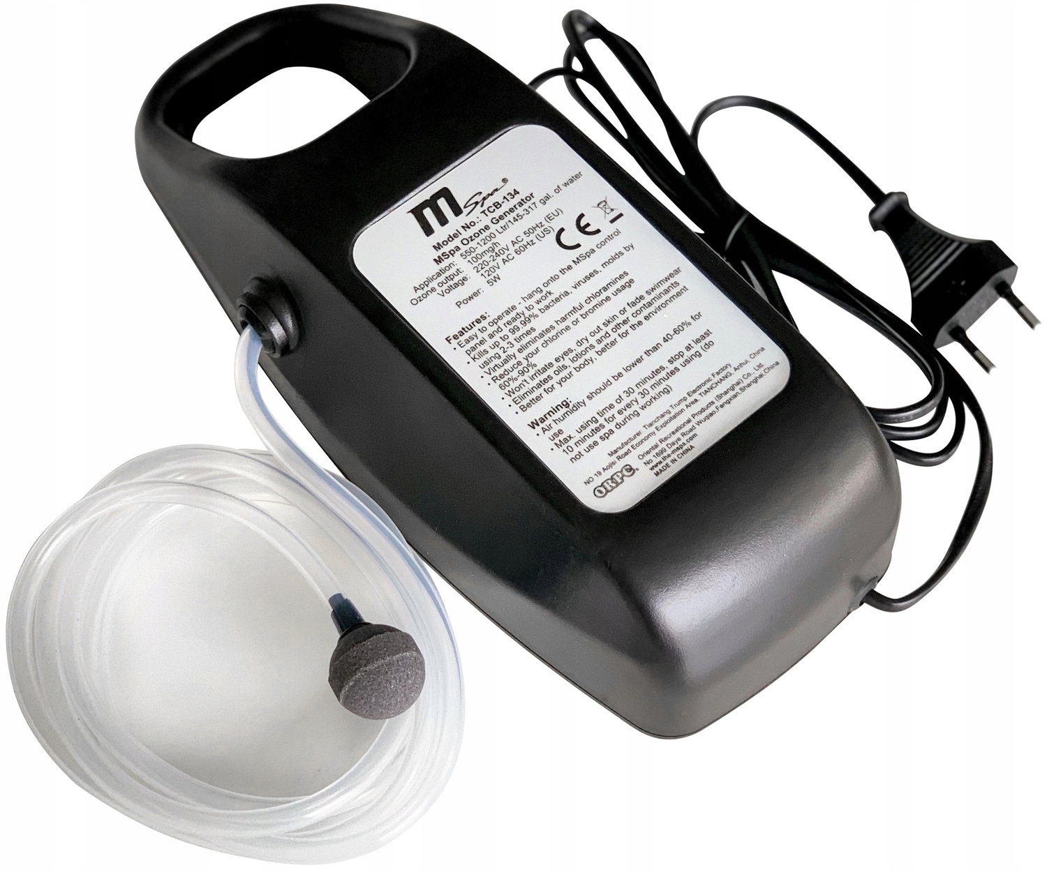 OZONATOR GENERATOR OZONU DO BASENU JACUZZI MSpa Producent MSpa