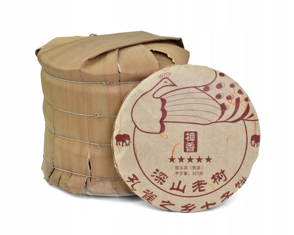 Levně Tmavý čaj China Yunnan Lincang Pu-Erh Shu Peacock Tea 2017 356 g