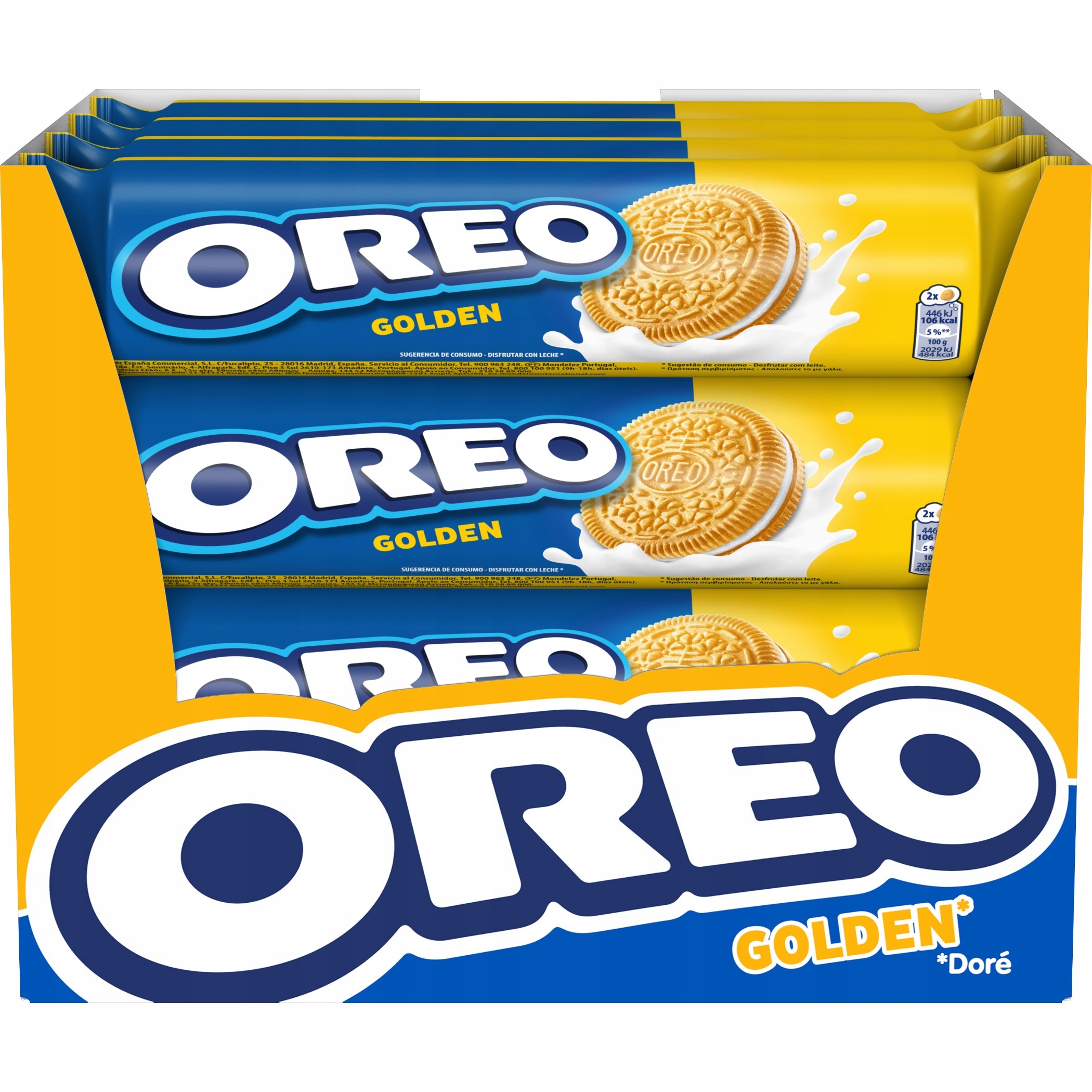 Oreo golden 154 g x 16 ciastka kruche markizy z kremem ciasteczka