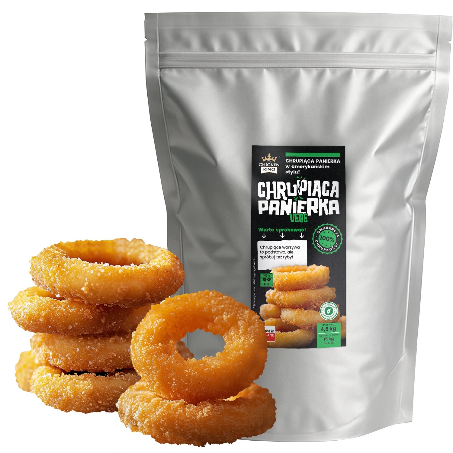 Levně Křupavá obalovací směs na zeleniny v americkém kfc stylu Chicken King 4,8 kg