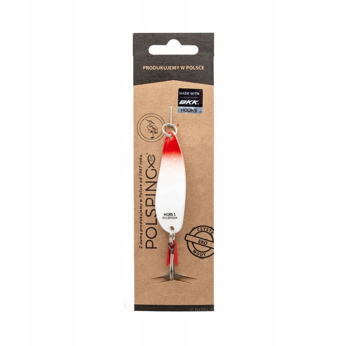 Błystka wahadłowa Polsping Mors Red Head #1 12g 6cm 1szt. rzeki+jeziora