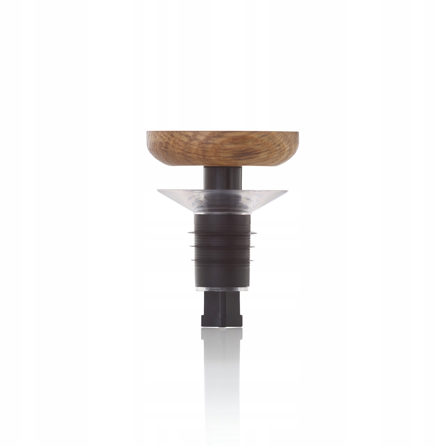 Nálevka a zátka AdHoc pro láhev CasQ, dubová zátka