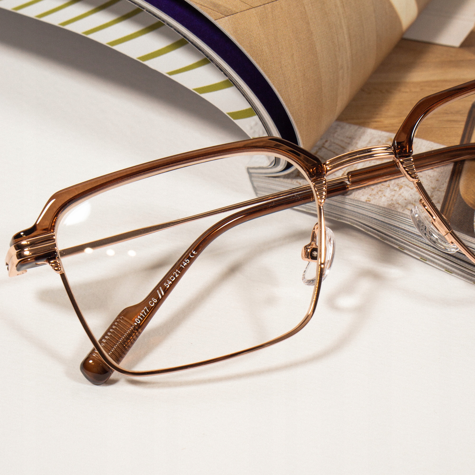 OKULARY ZERÓWKI PROSTOKĄTNE OPRAWKI VINTAGE RETRO Fason nerdy