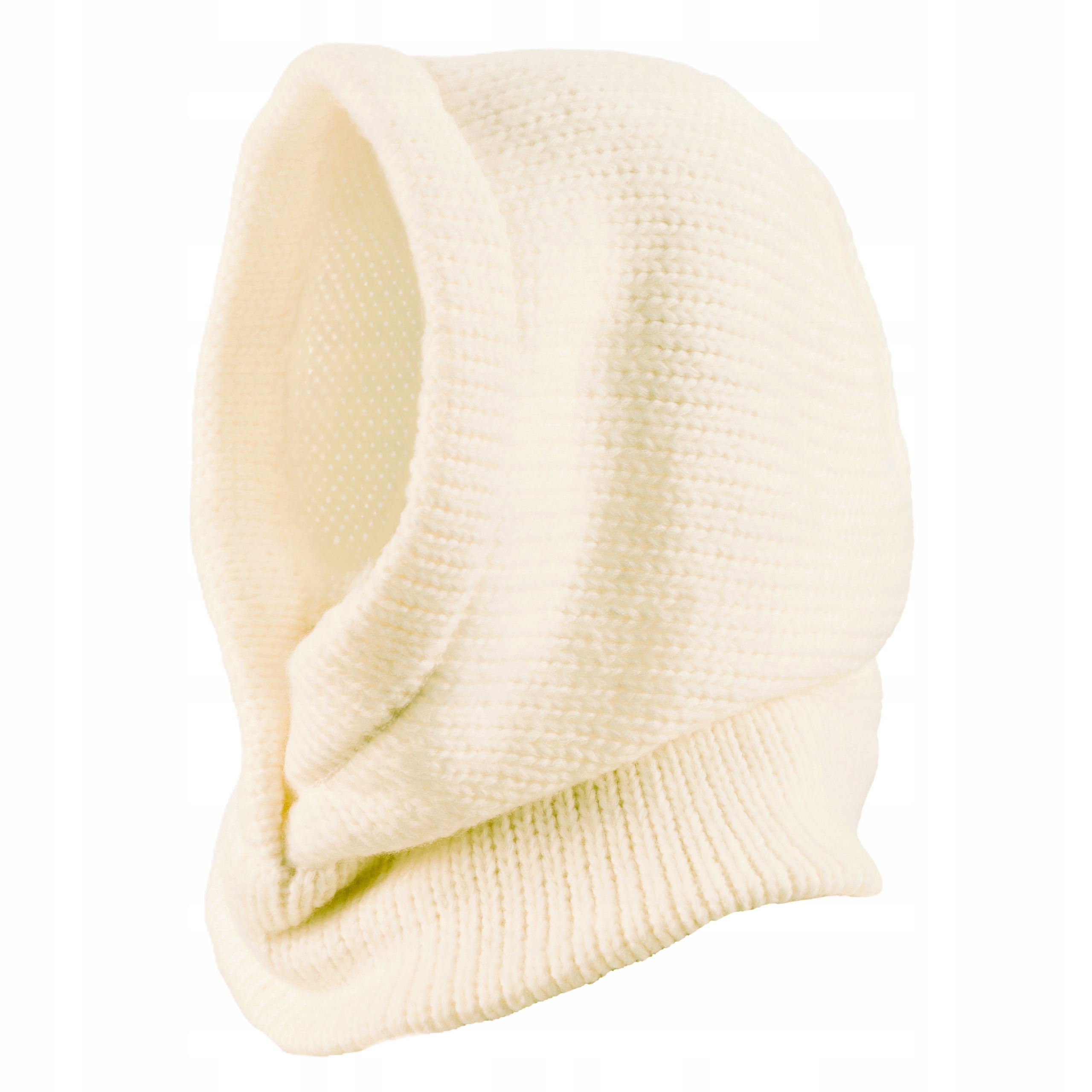 Světlé Béžová vlněná nákrčník s kuklou a kapuce Merino Loman Cacatv