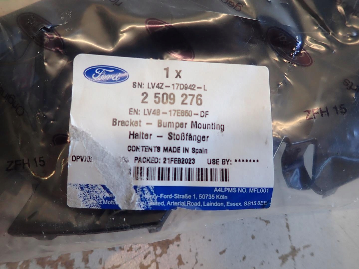 Console Pare choc Droite Arrière FORD KUGA MK3 2019