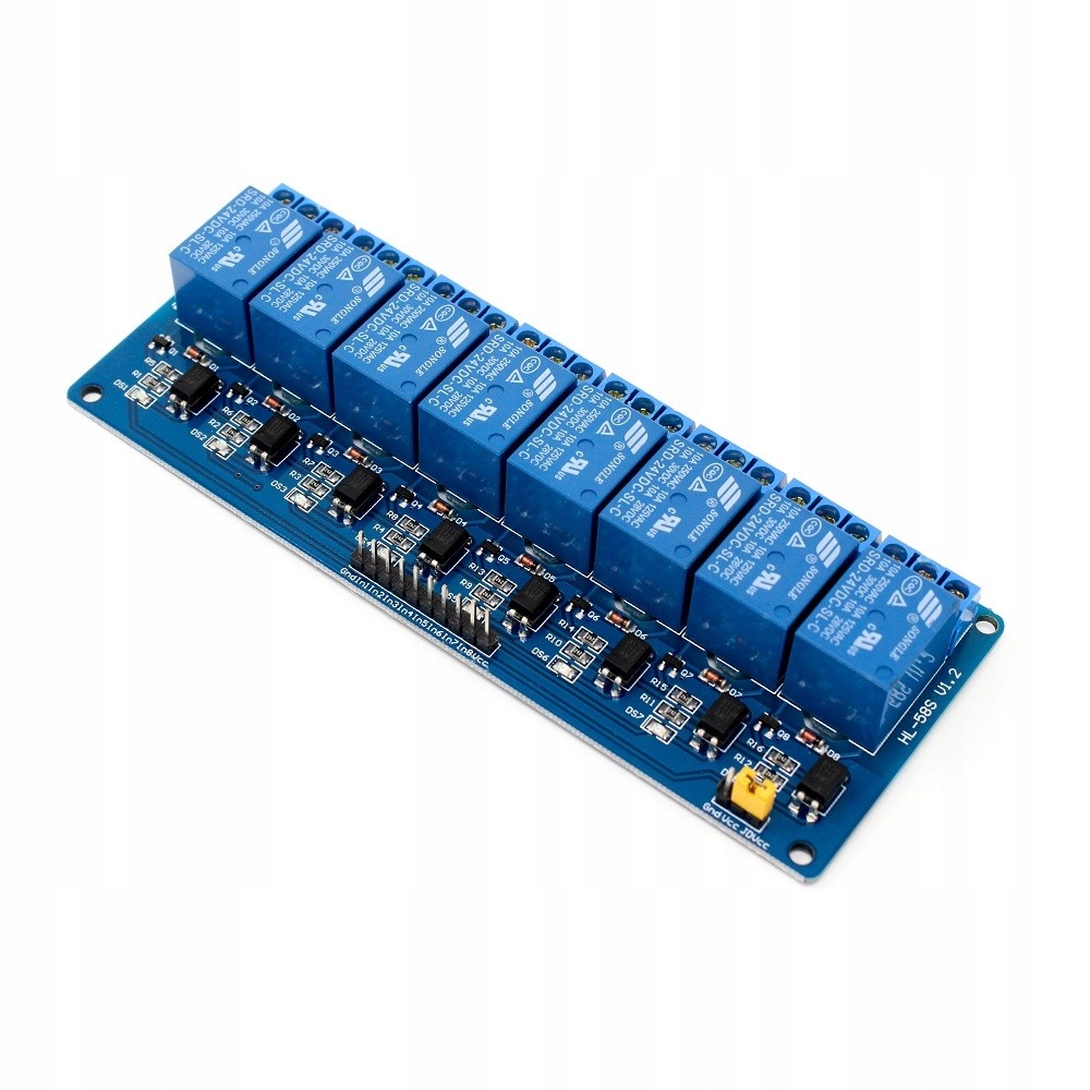 

Moduł 8-kanałowy przekaźnik 5V 10A/250VAC Arduino