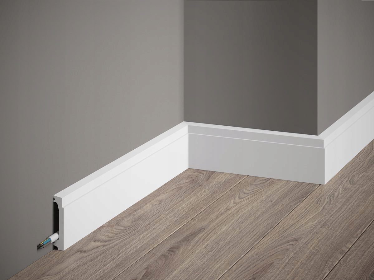 Listwa przypodłogowa biała Mardom Decor MD027 6 cm Marka Mardom decor
