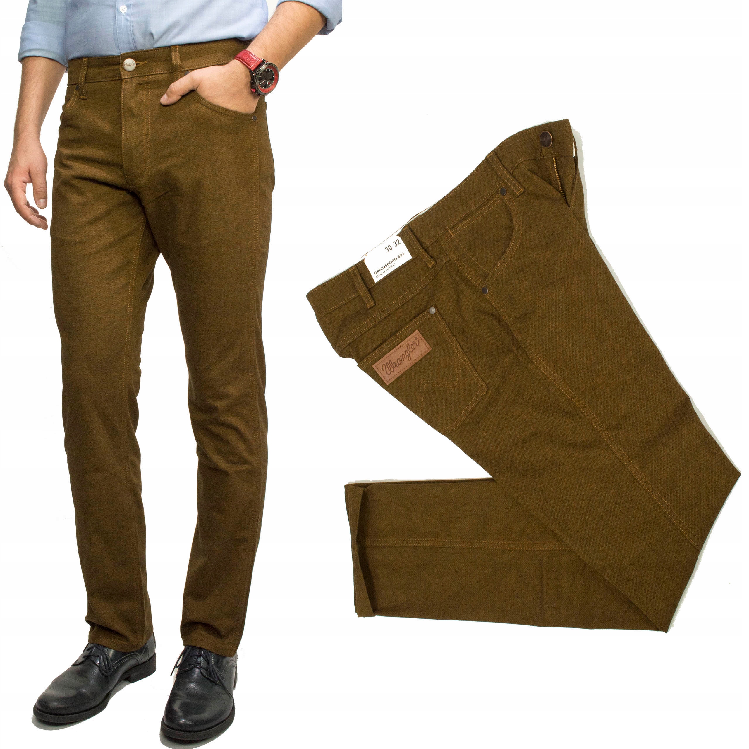 Wrangler Greensboro Monk's Robe spodnie materiałowe męskie Regular W33 L32