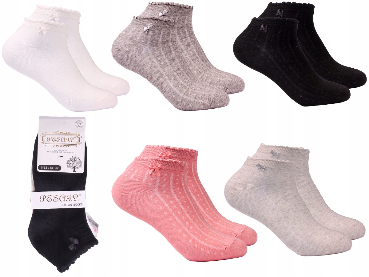 

5x Stopki damskie Skarpetki niskie sportowe Jakość