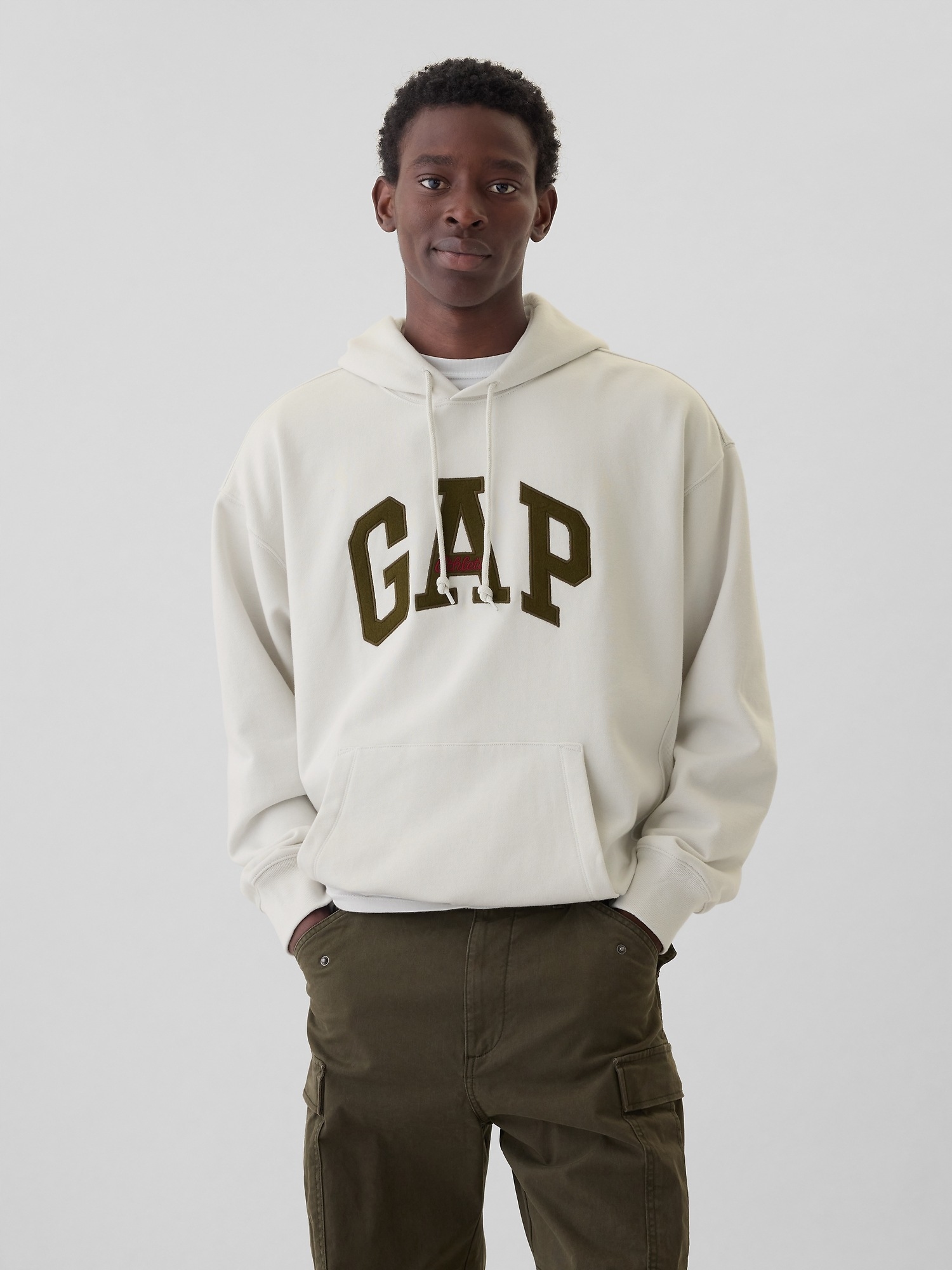 Gap Oversize mikina s logem béžová