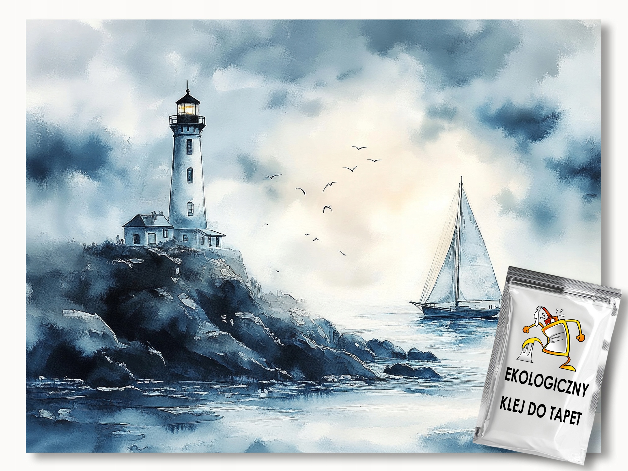 Fototapeta Flizelina Pohled Na Moře Lucerna Loď Plachetnice Plavba 416x290 lepidlo