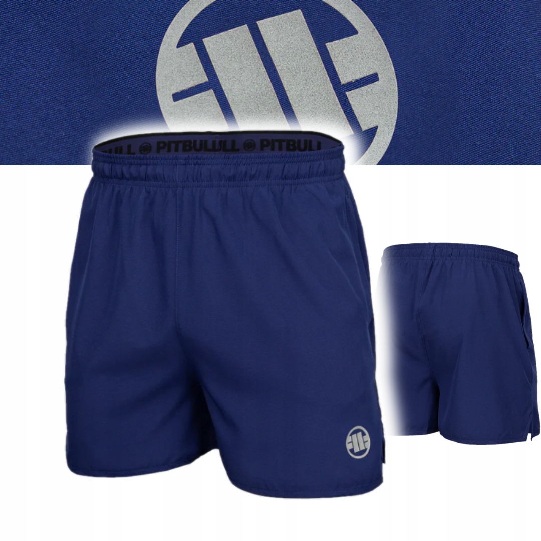 Pitbull Męskie Spodenki Sportowe Performance Small Logo 2 Granatowe XXL