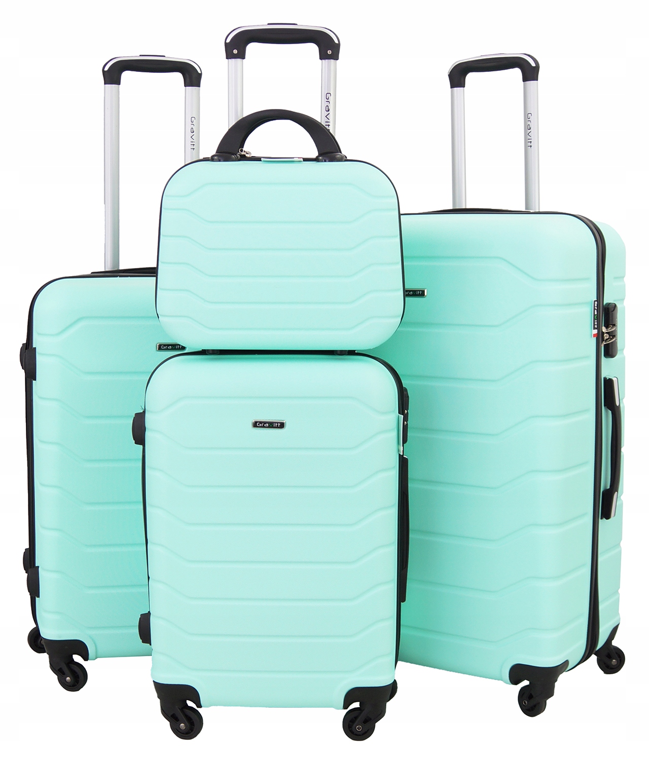 ZESTAW WALIZEK 4w1 WALIZKA PODRÓŻNA NA KÓŁKACH GRAVITT 931