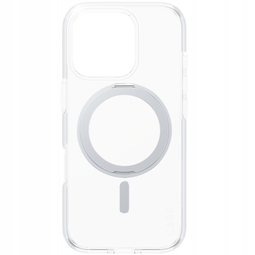 PANZERGLASS Feature Case Transparent w. Silver Kickstand & MagSafe iPhone 16 Pro — 5