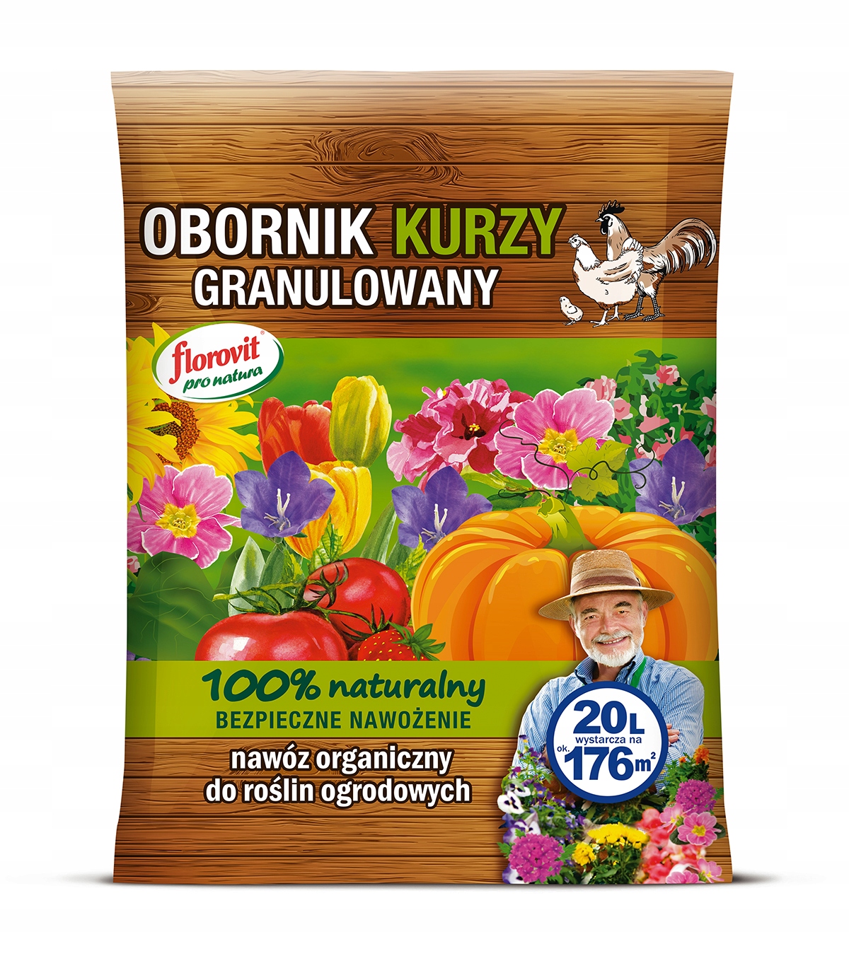 

Florovit Obornik Kurzy Naturalny Granulowany 20L