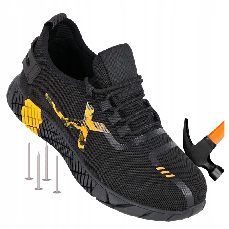 Półbuty Robocze S1PL buty męskie wsuwane z Podnoskiem Bhp Oddychające r. 41