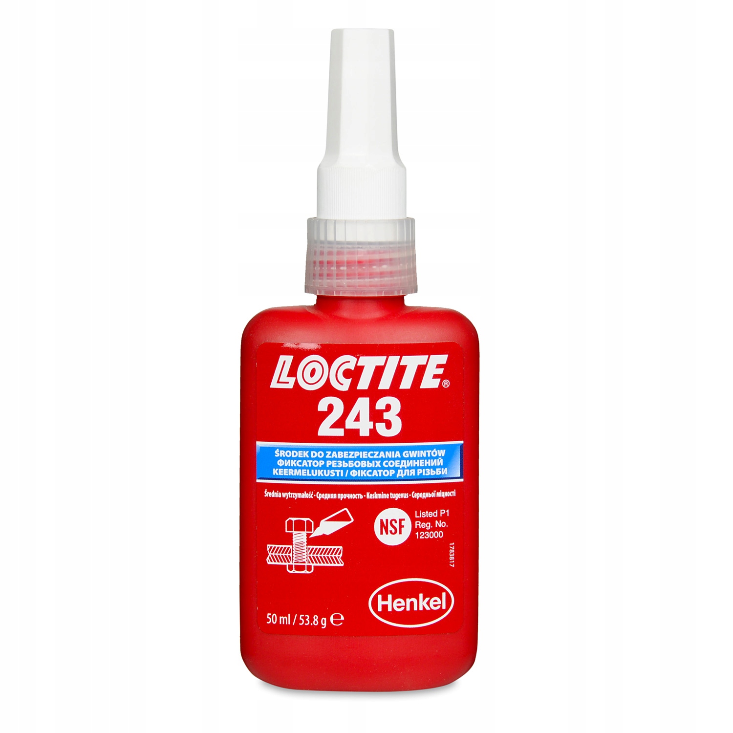 Клей для кріплення різьби LOCTITE 243 50 мл
