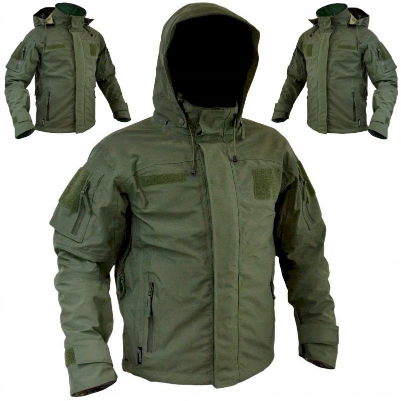 Kurtka Męska Wojskowa Zielona Wczesno Wiosenna Wodoodporna 10000 Texar r Xs