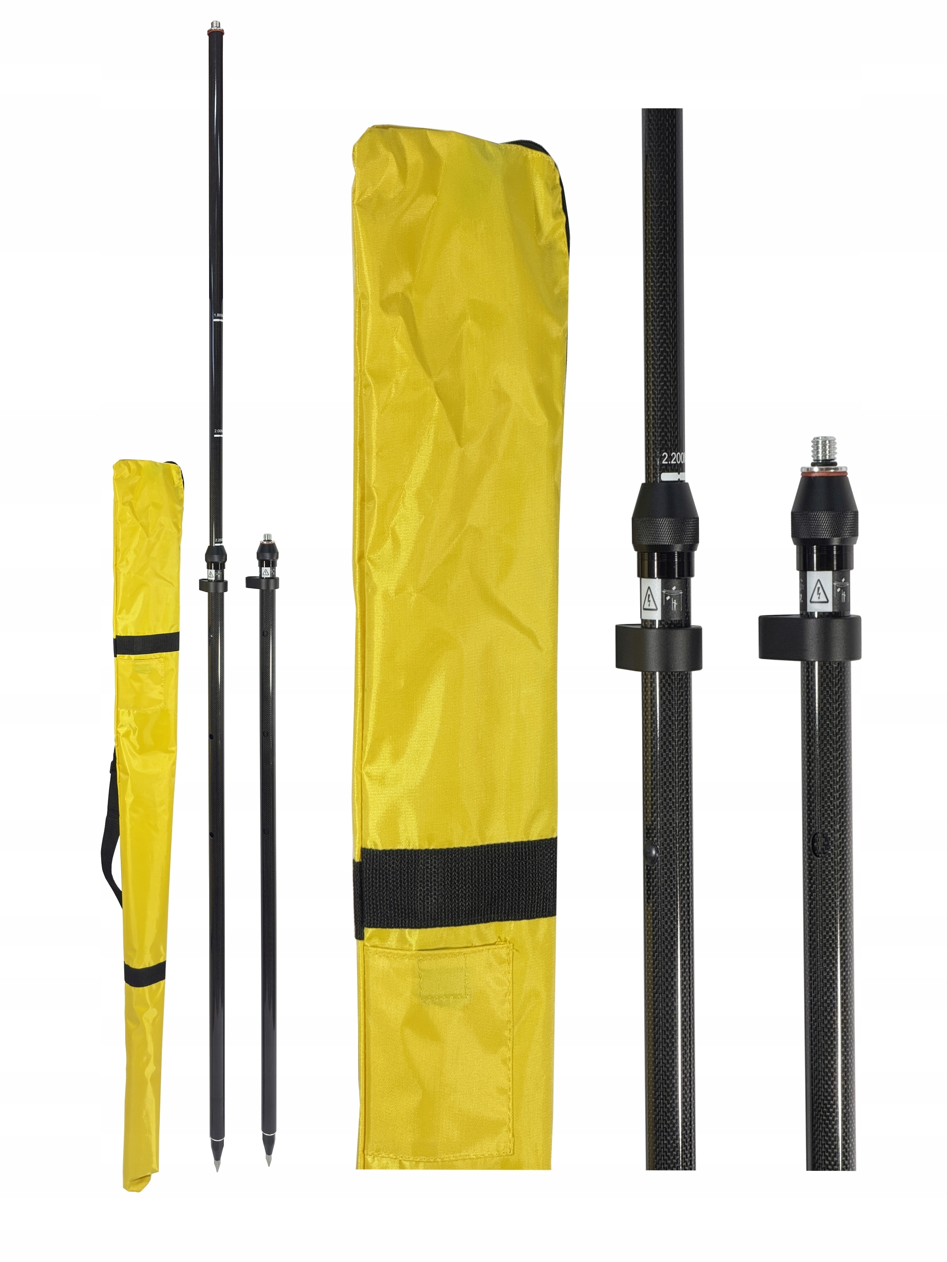 Karbonová teleskopická tyč 2.20 m pro Gps [CGP2.2T-2] Geo-max