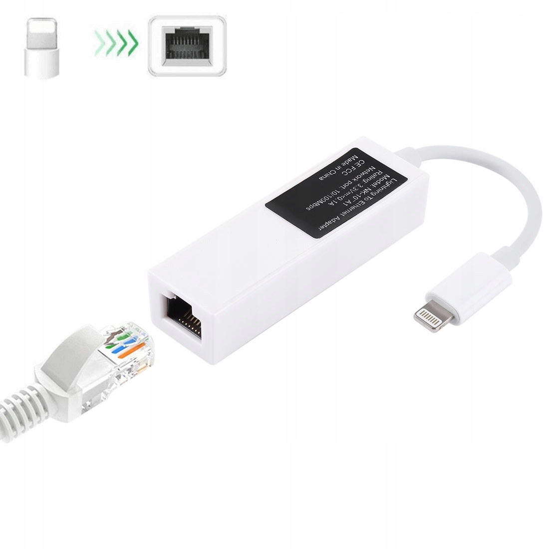 ADAPTER LIGHTNING ETHERNET LAN RJ45 NK107A1 IPHONE