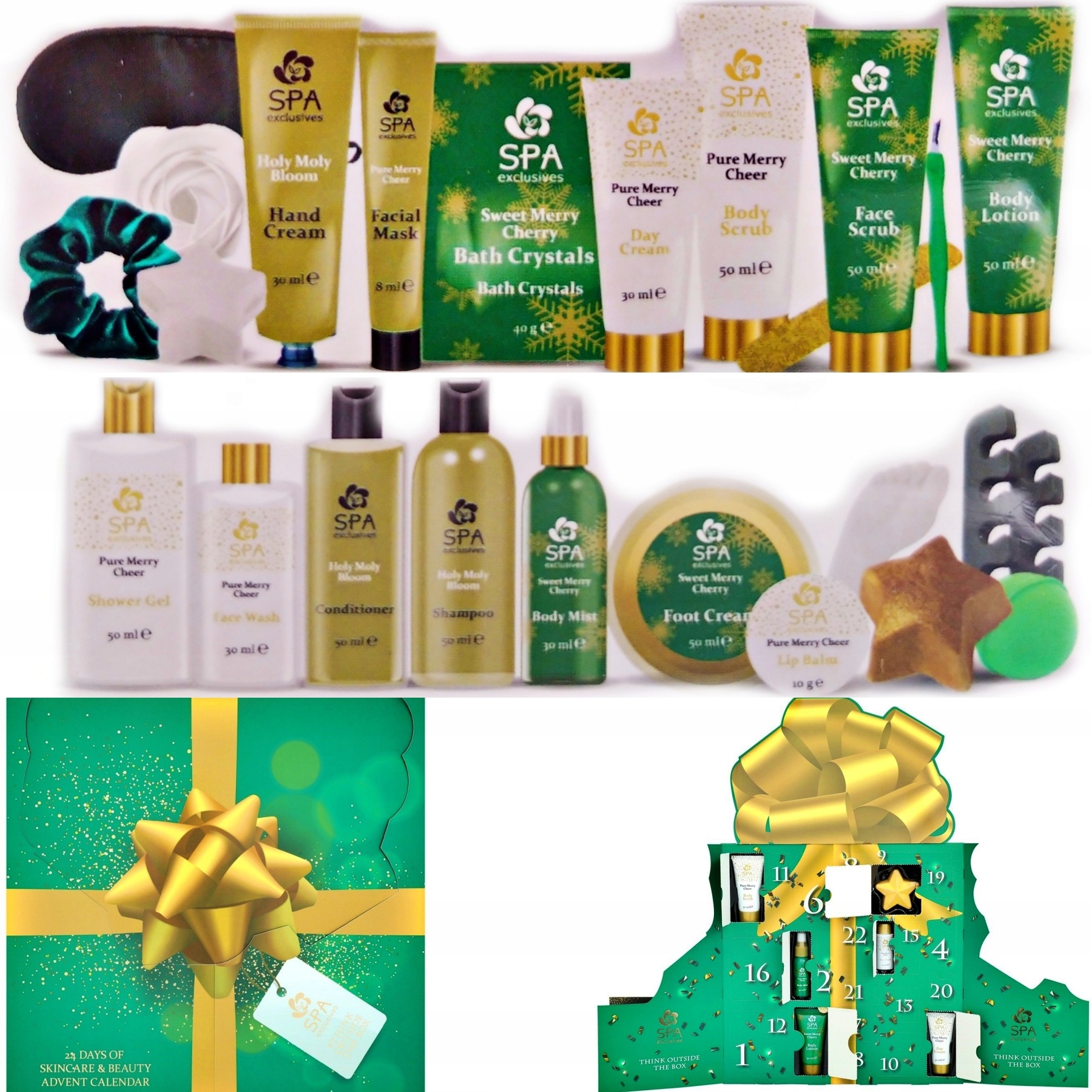 Адвент-календарь Spa Exclusives 2026, 24 средства для ухода за телом, лицом, волосами и губами — фото 2