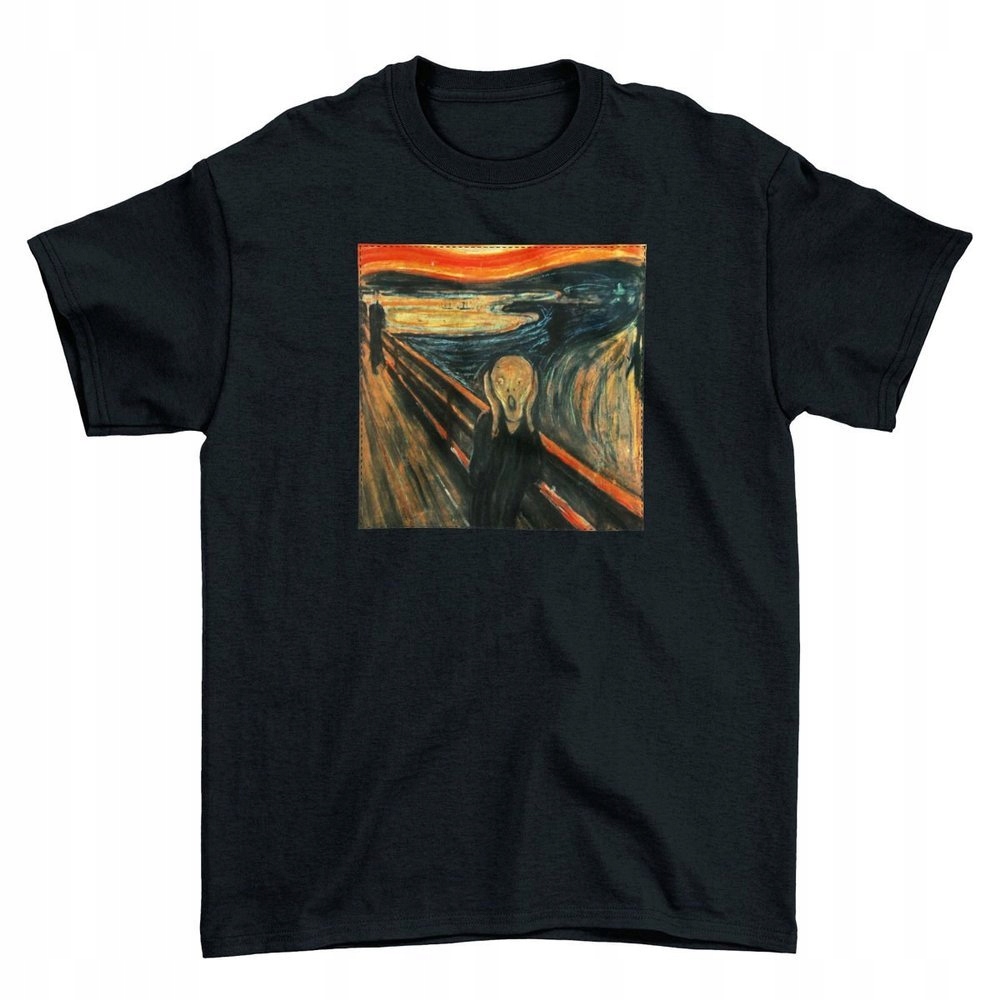 

Koszulka z naszywką Krzyk Edvard Munch r:L